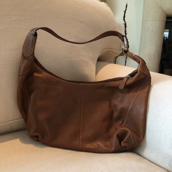 Sonoma Life Style Brown Leather Y2K Handbag - Picture 3 of 7